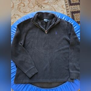 Ralph Lauren Men's Dark Gray Zip-Up Sweater